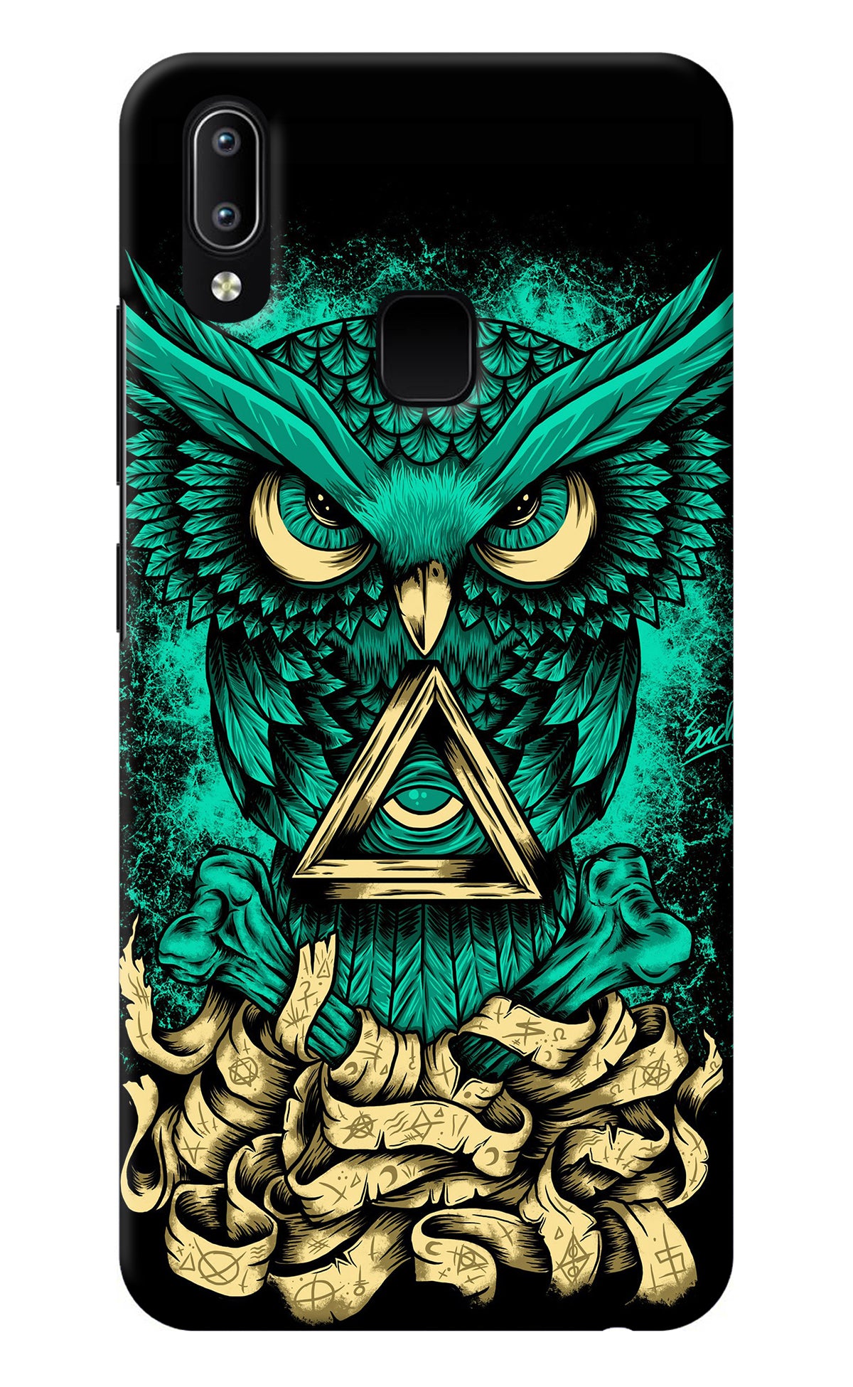 Green Owl Vivo Y91/Y93/Y95 Back Cover