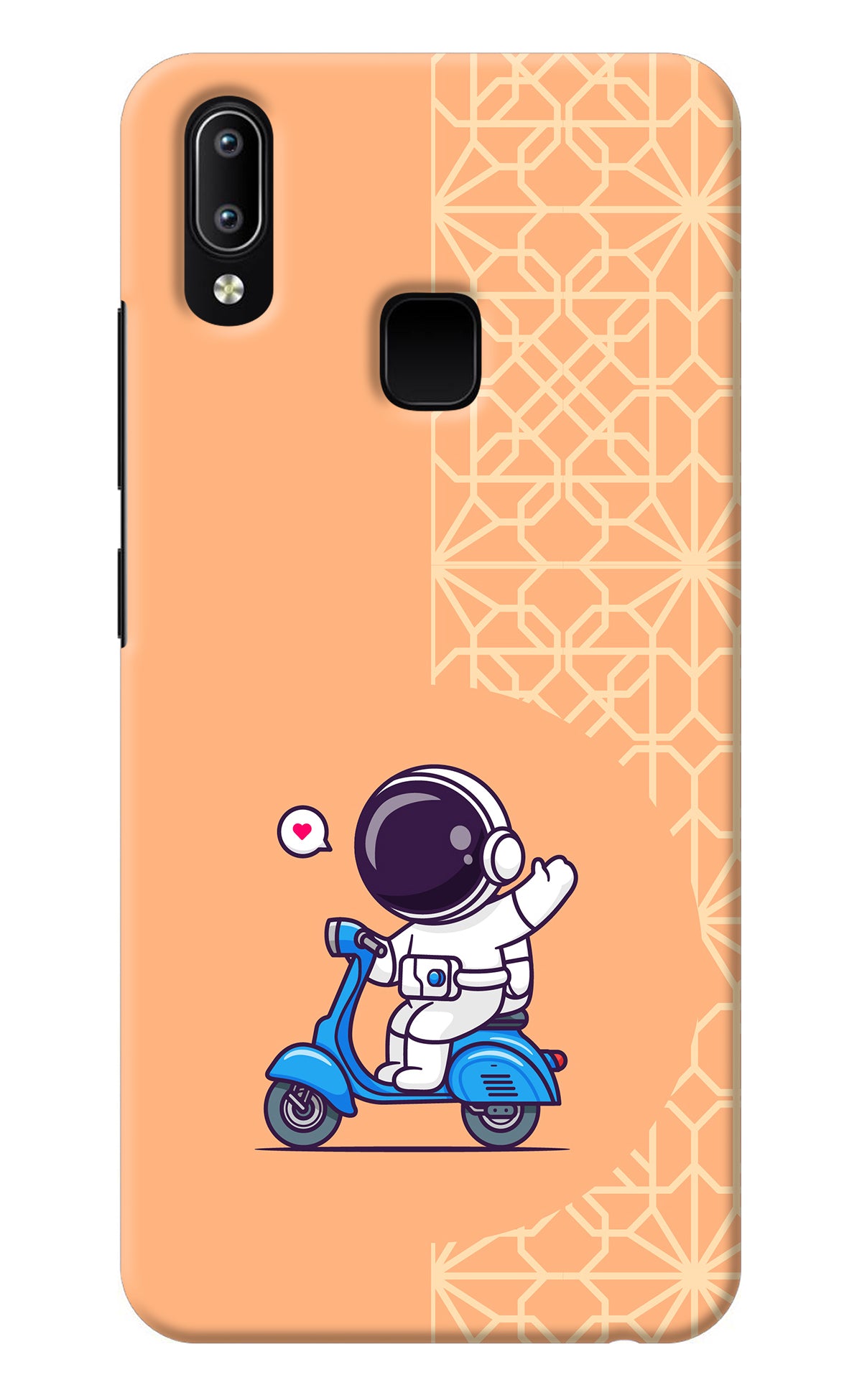 Cute Astronaut Riding Vivo Y91/Y93/Y95 Back Cover