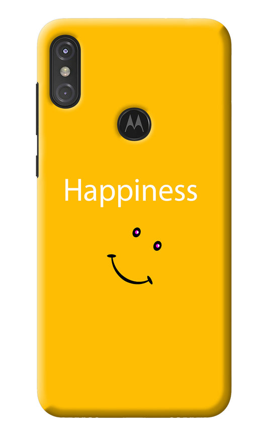 Happiness With Smiley Moto One Power Back Cover