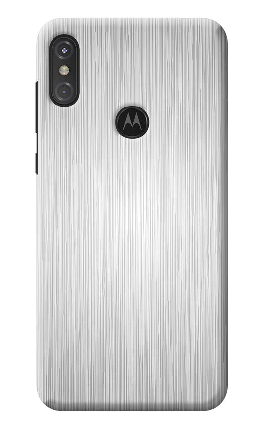 Wooden Grey Texture Moto One Power Back Cover