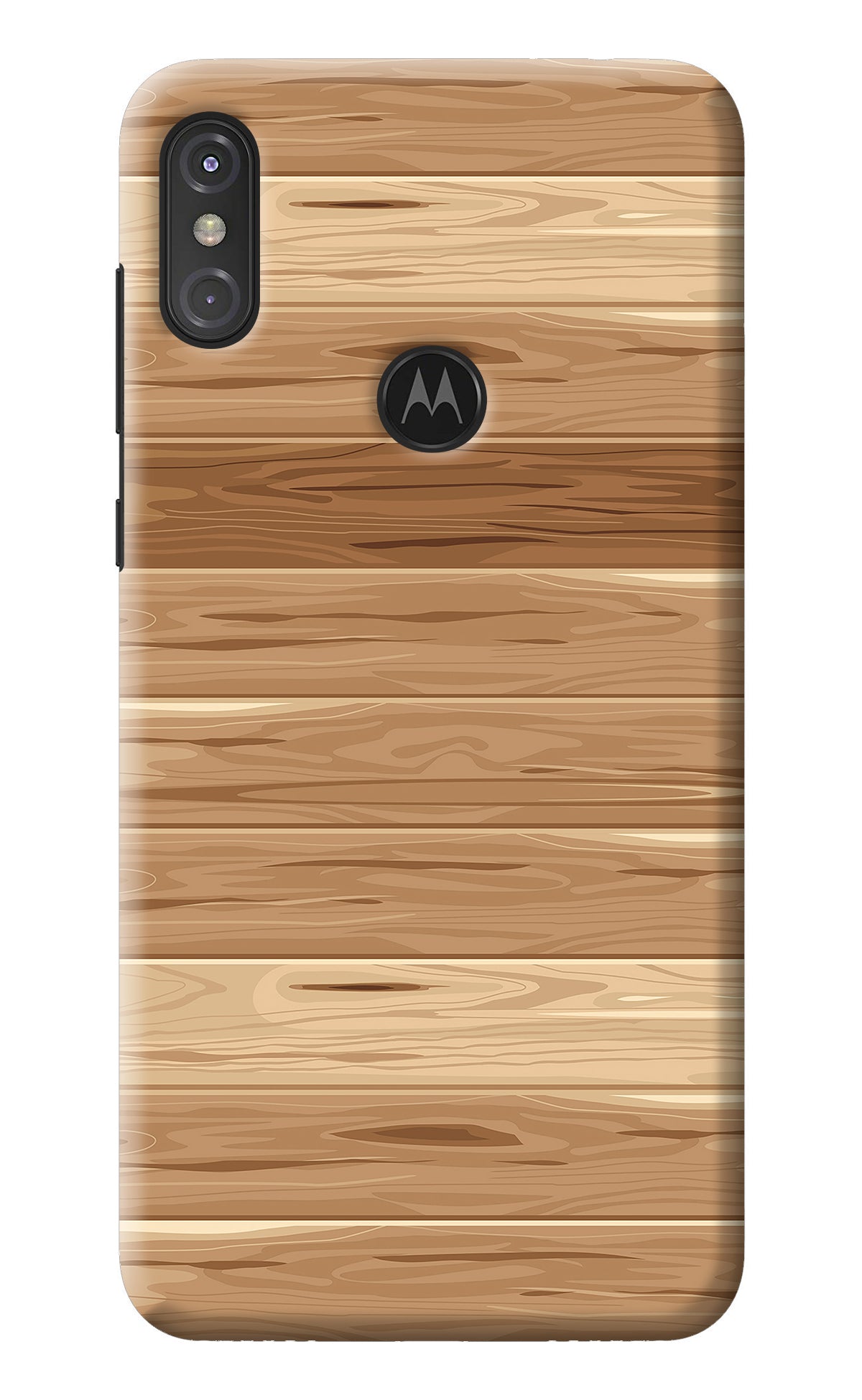 Wooden Vector Moto One Power Back Cover