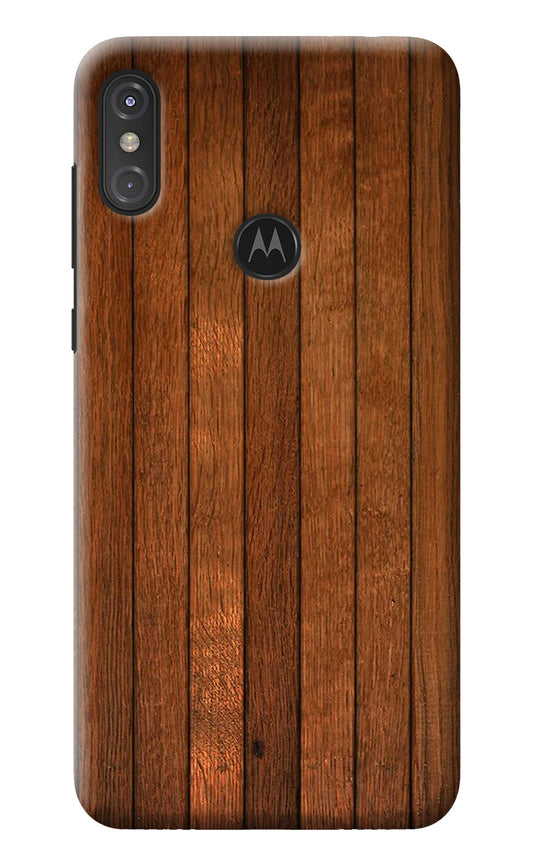 Wooden Artwork Bands Moto One Power Back Cover