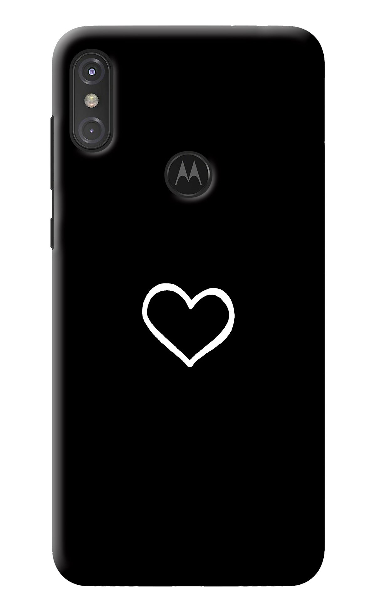 Heart Moto One Power Back Cover