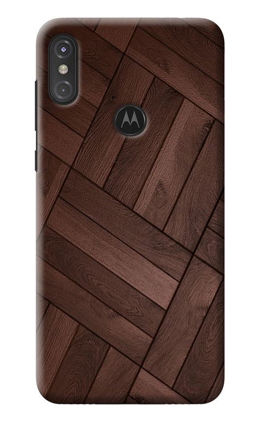 Wooden Texture Design Moto One Power Back Cover