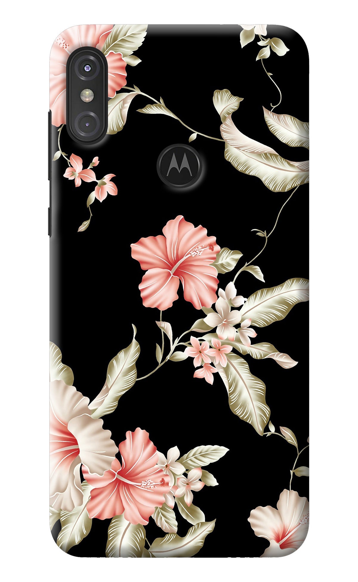 Flowers Moto One Power Back Cover