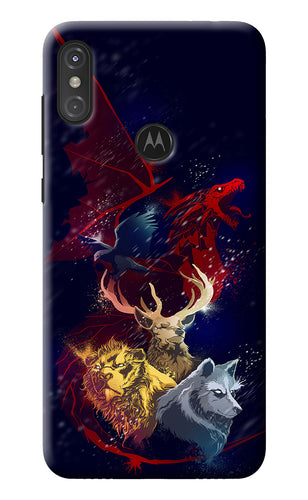 Game Of Thrones Moto One Power Back Cover
