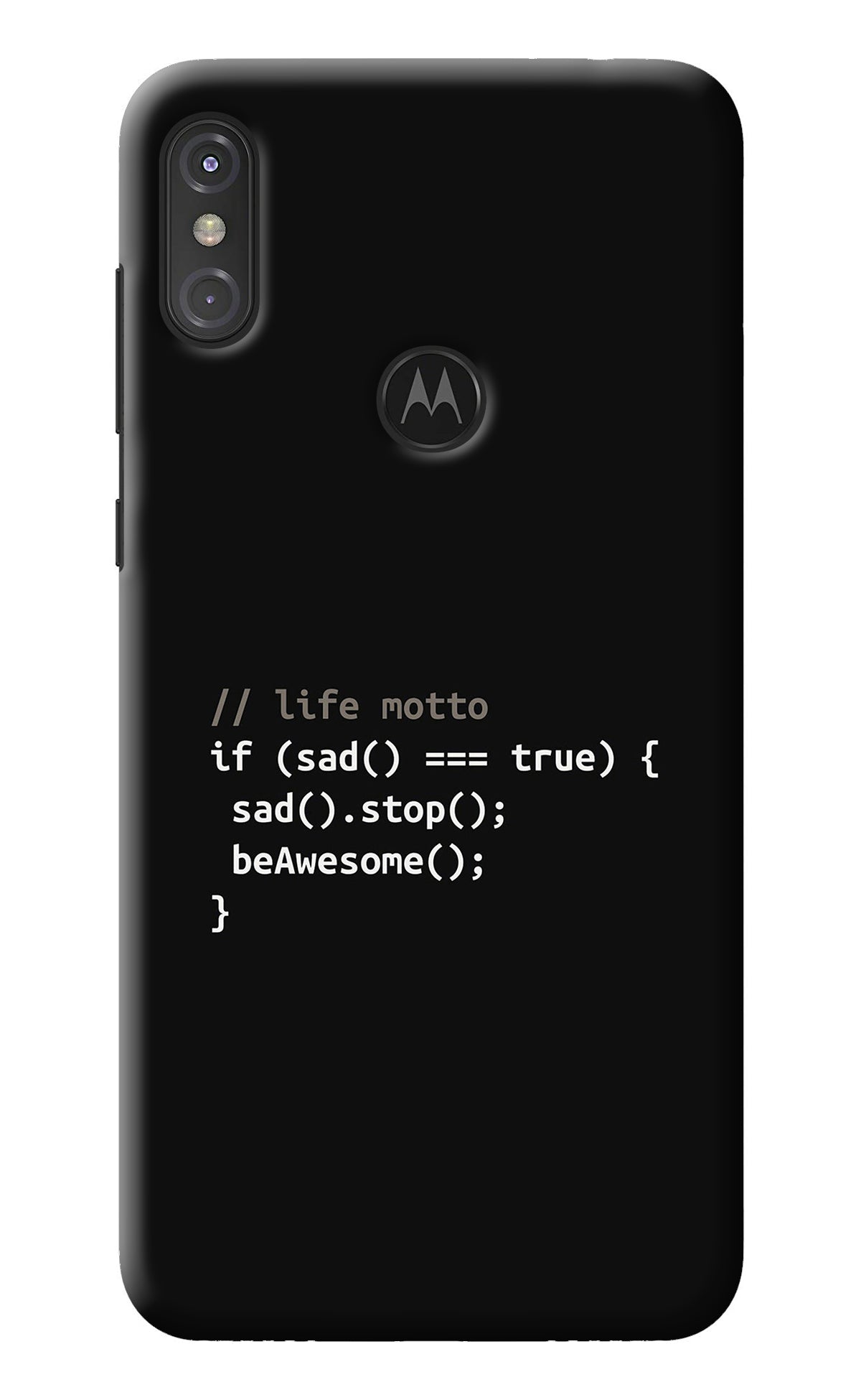 Life Motto Code Moto One Power Back Cover
