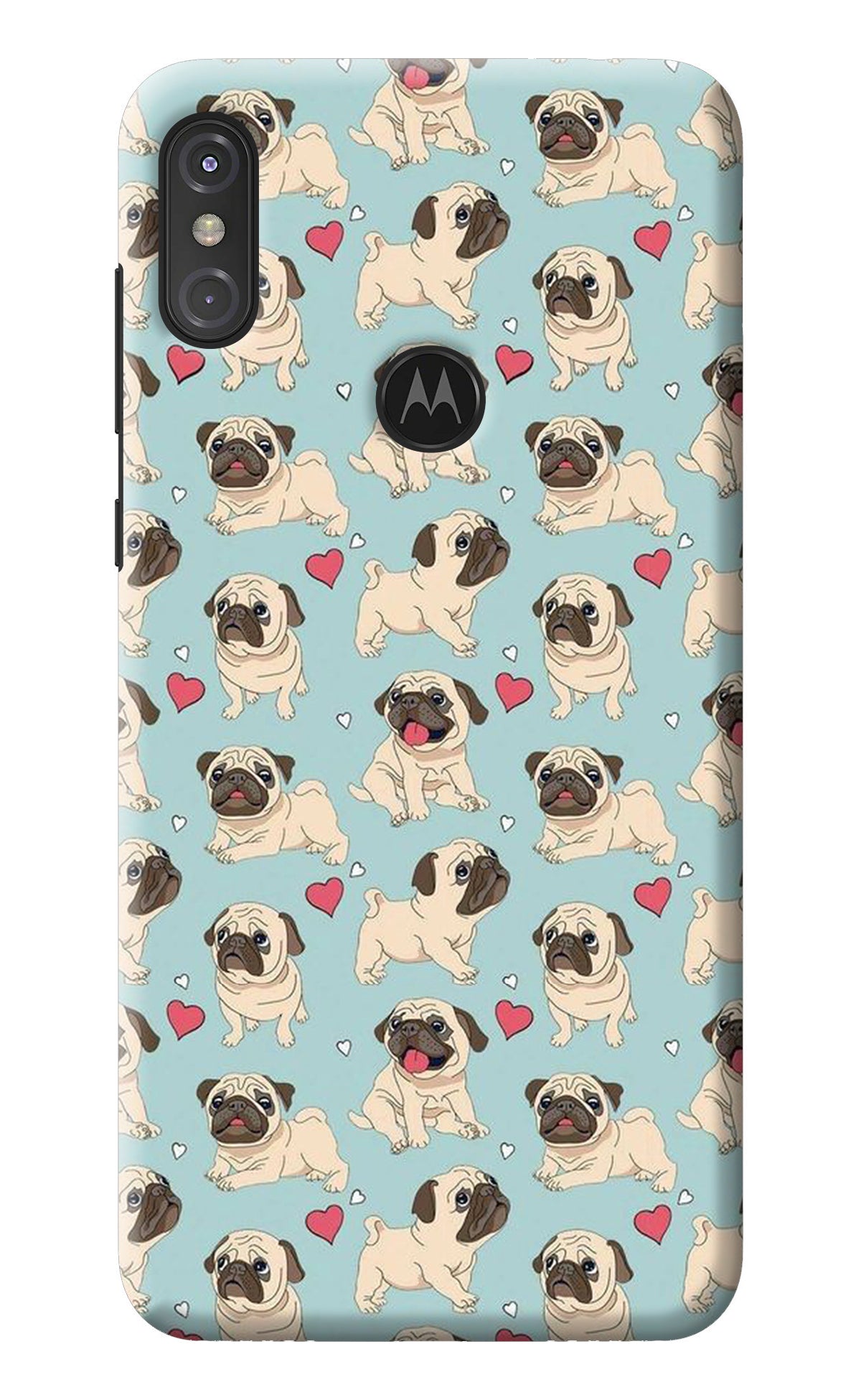 Pug Dog Moto One Power Back Cover