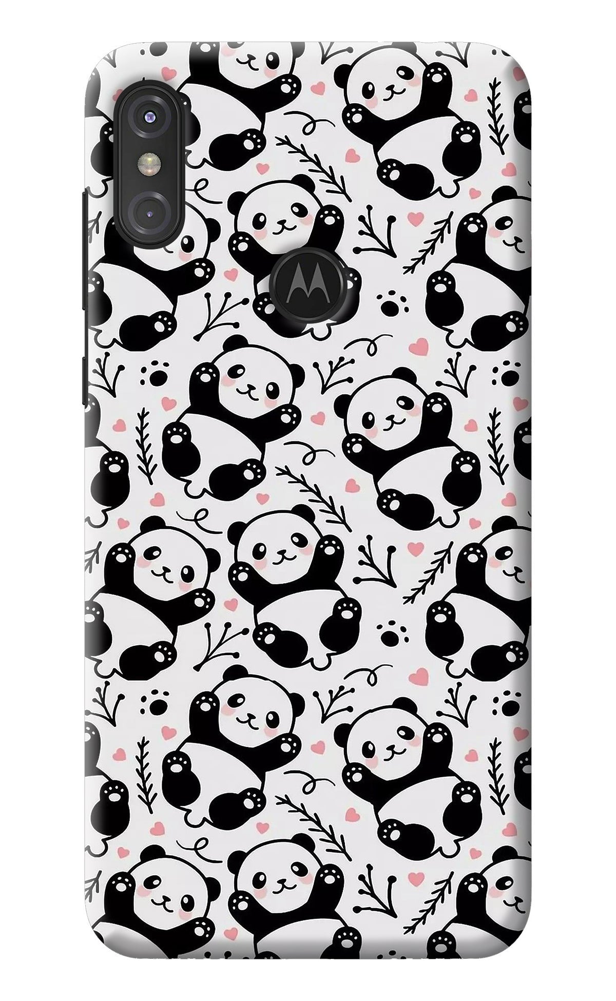 Cute Panda Moto One Power Back Cover