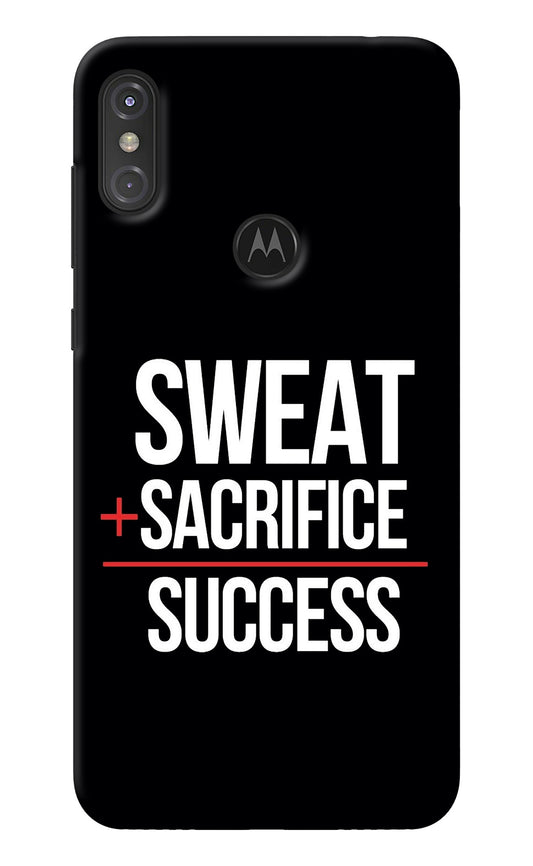 Sweat Sacrifice Success Moto One Power Back Cover