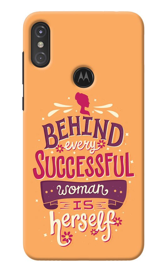 Behind Every Successful Woman There Is Herself Moto One Power Back Cover