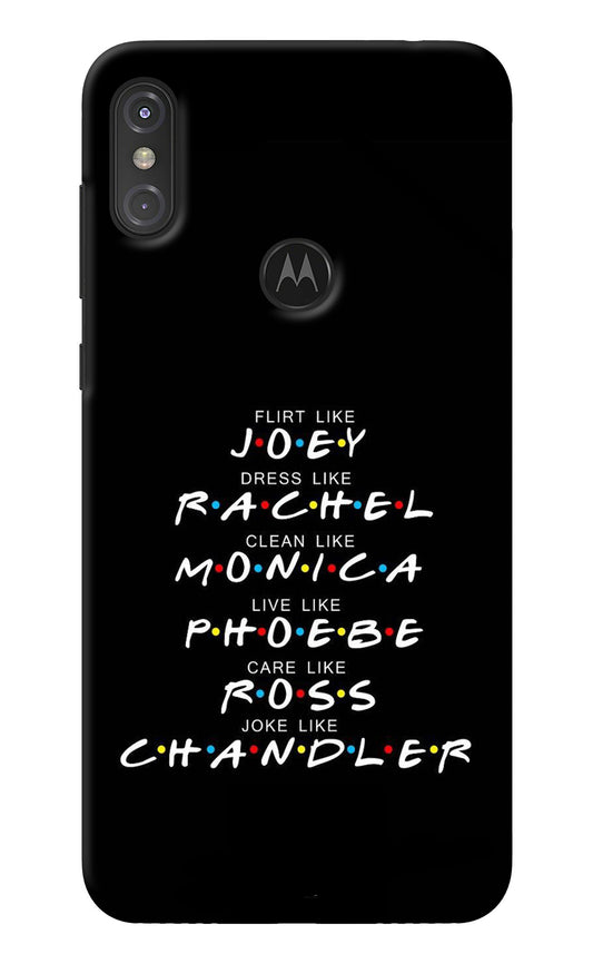 FRIENDS Character Moto One Power Back Cover