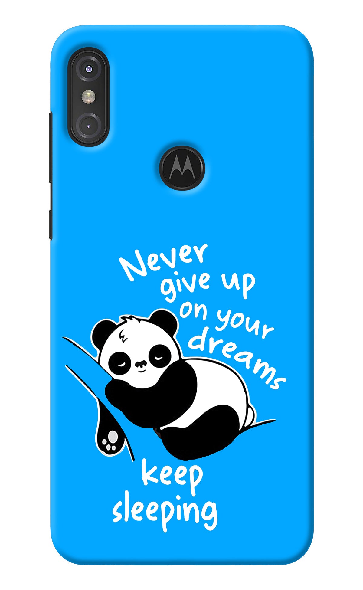 Keep Sleeping Moto One Power Back Cover