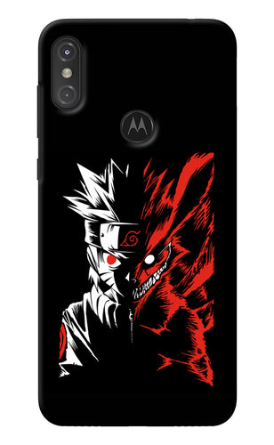 Naruto Two Face Moto One Power Back Cover