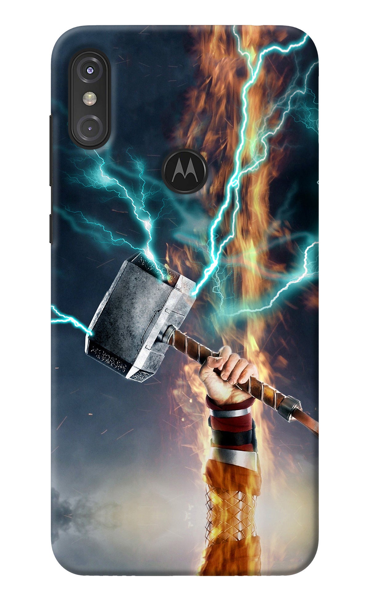 Thor Hammer Mjolnir Moto One Power Back Cover