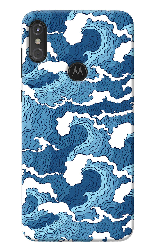 Blue Waves Moto One Power Back Cover