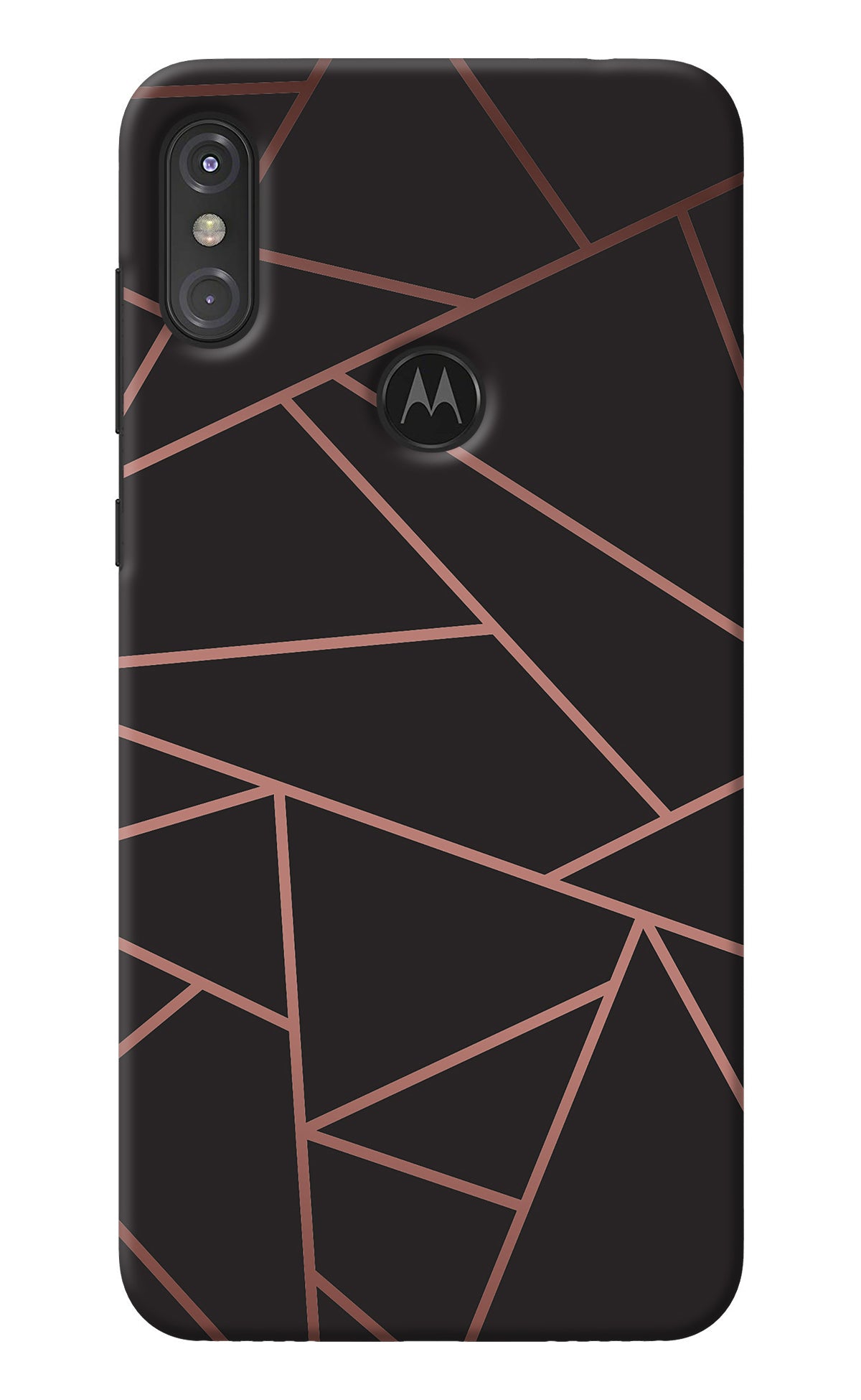 Geometric Pattern Moto One Power Back Cover