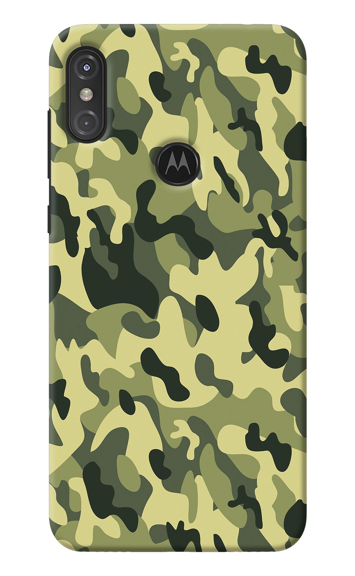 Camouflage Moto One Power Back Cover