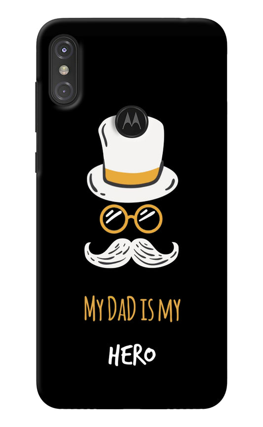 My Dad Is My Hero Moto One Power Back Cover