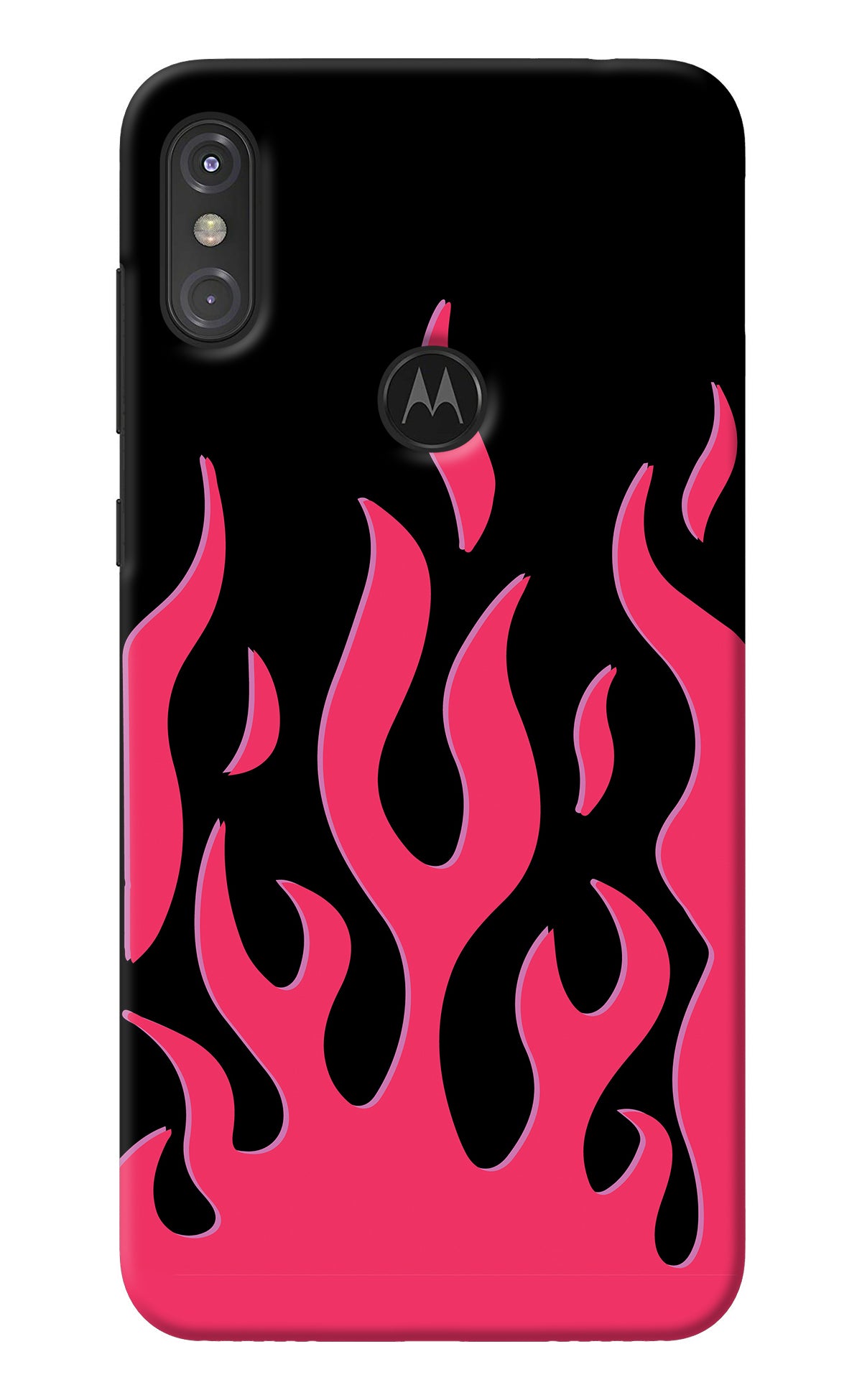 Fire Flames Moto One Power Back Cover