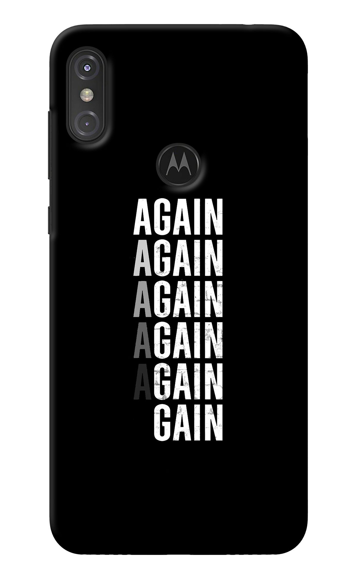 Again Again Gain Moto One Power Back Cover