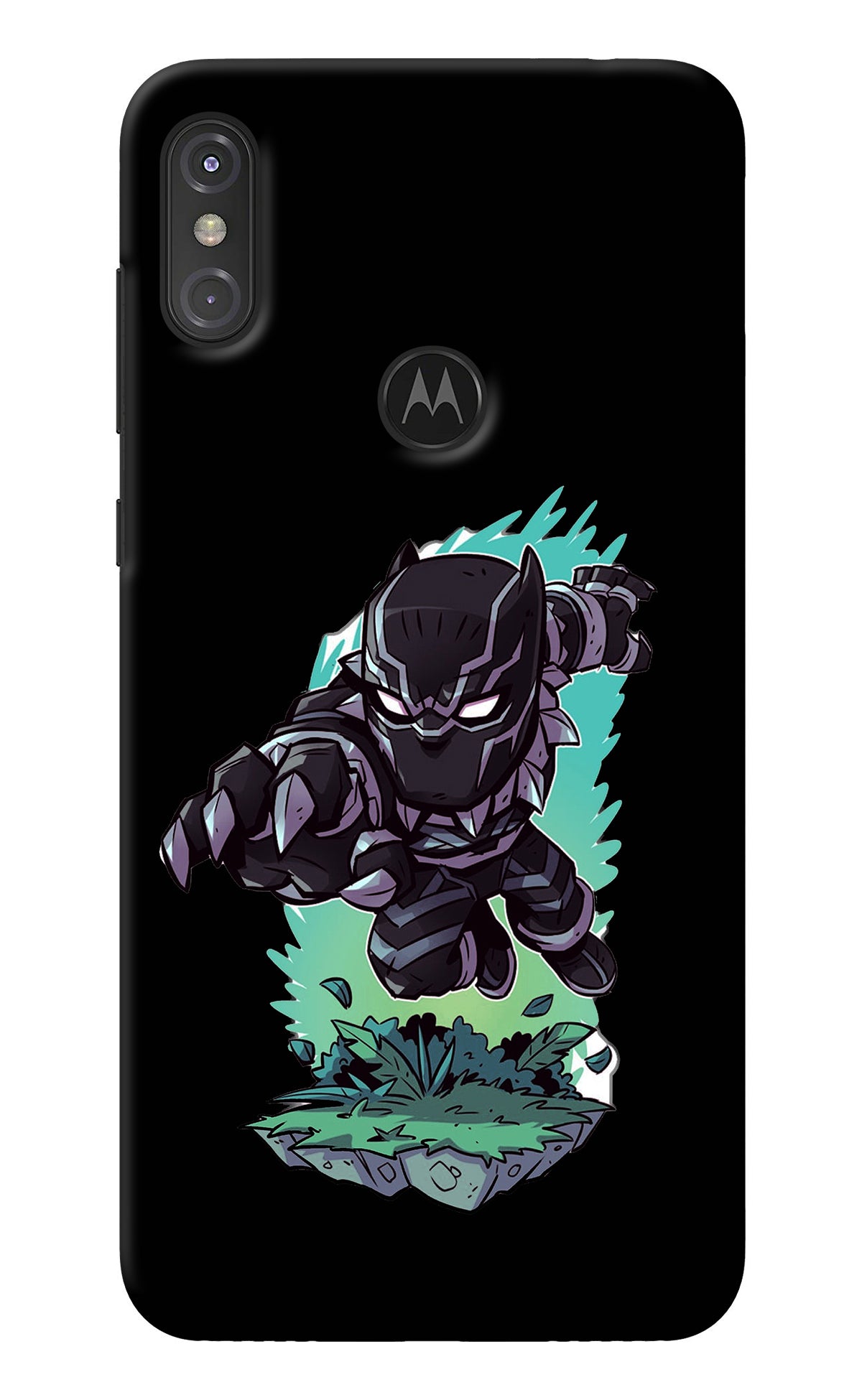 Black Panther Moto One Power Back Cover