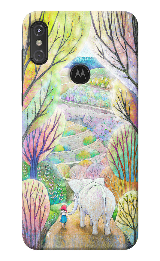 Nature Painting Moto One Power Back Cover