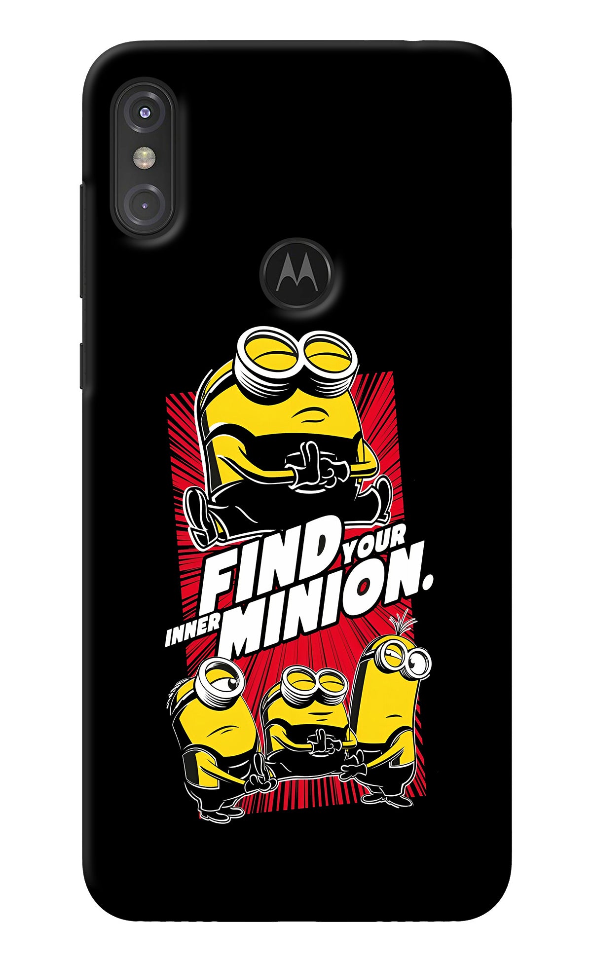 Find your inner Minion Moto One Power Back Cover