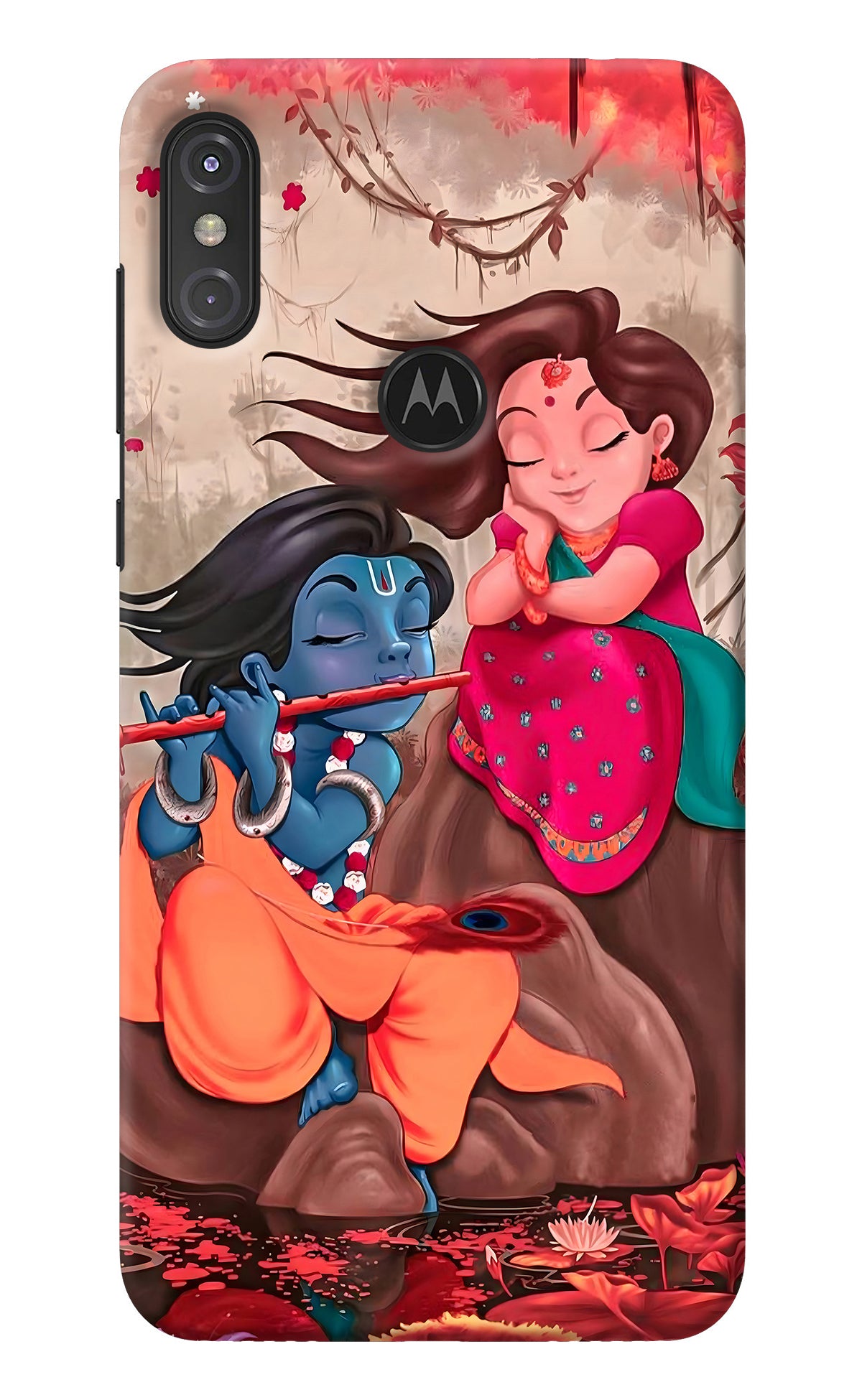 Radhe Krishna Moto One Power Back Cover