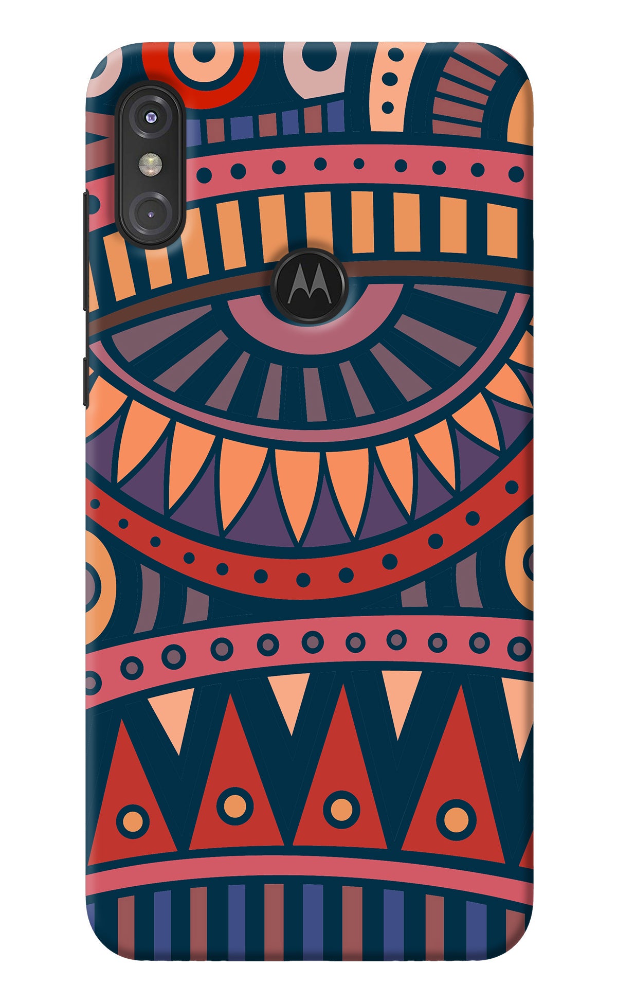 African Culture Design Moto One Power Back Cover