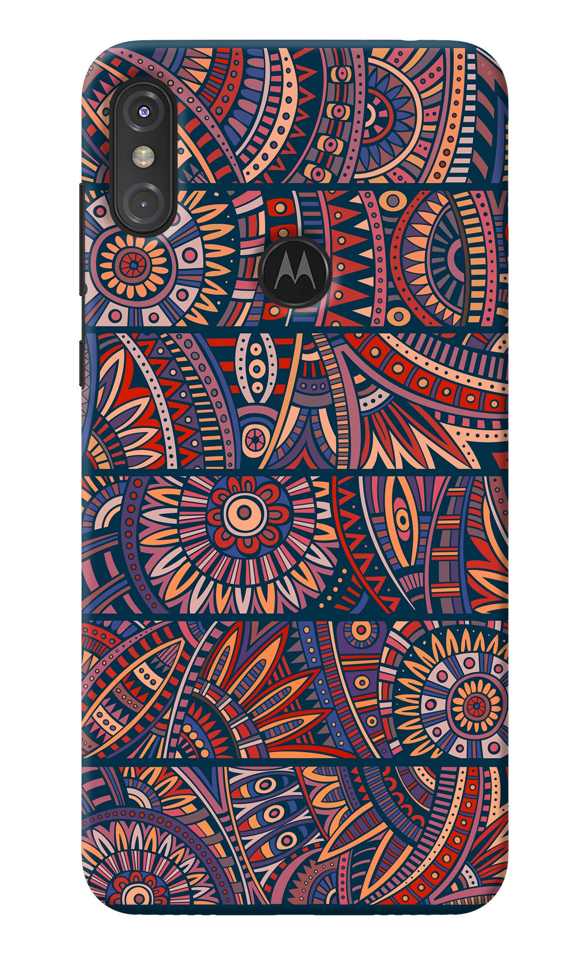 African Culture Design Moto One Power Back Cover