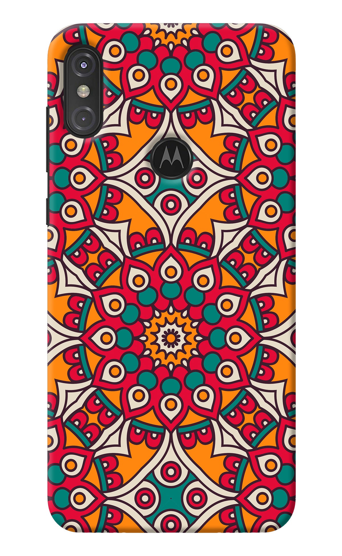 Mandala Art Moto One Power Back Cover