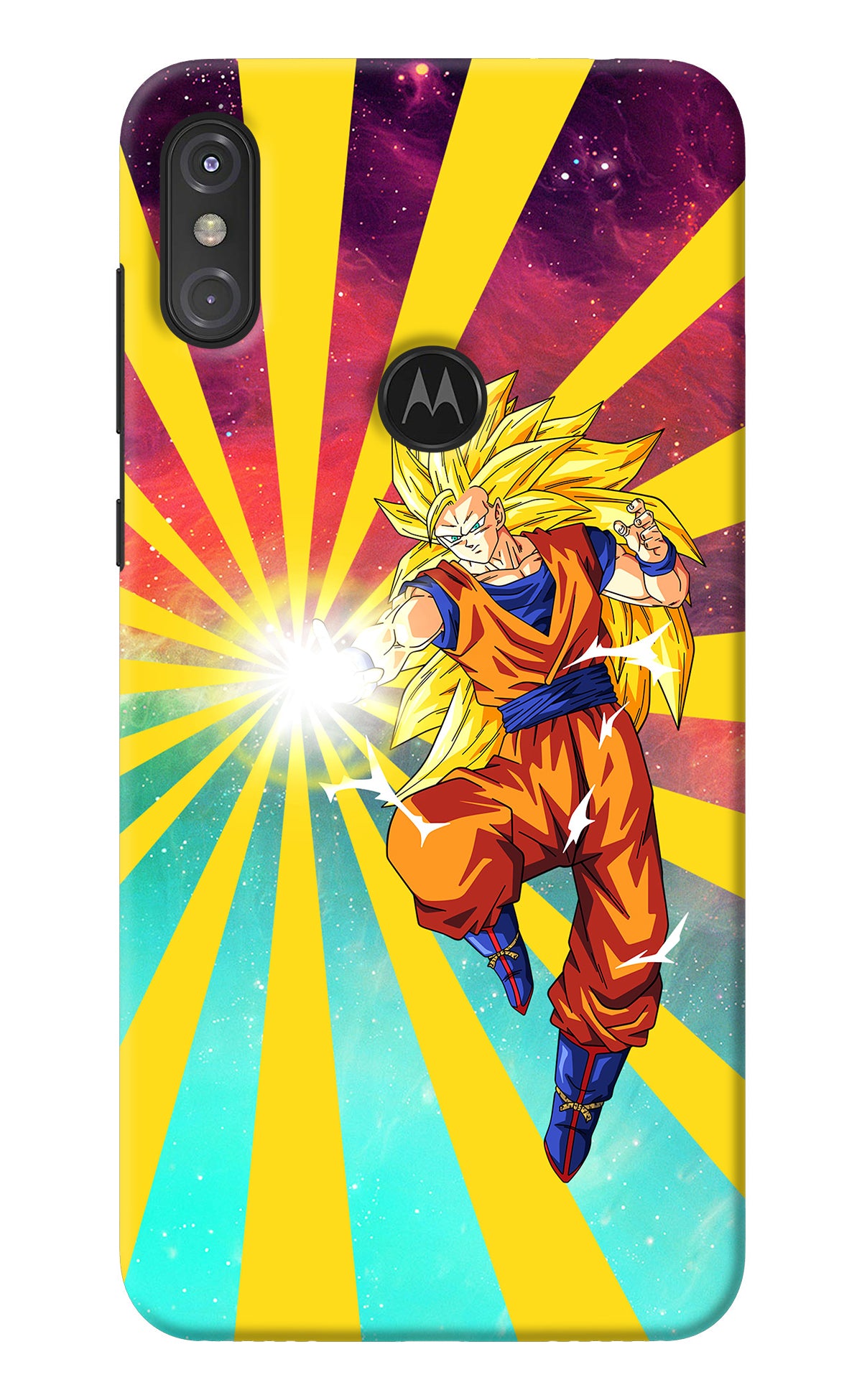 Goku Super Saiyan Moto One Power Back Cover