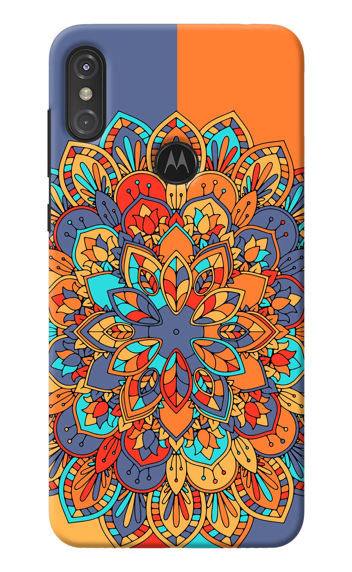 Color Mandala Moto One Power Back Cover