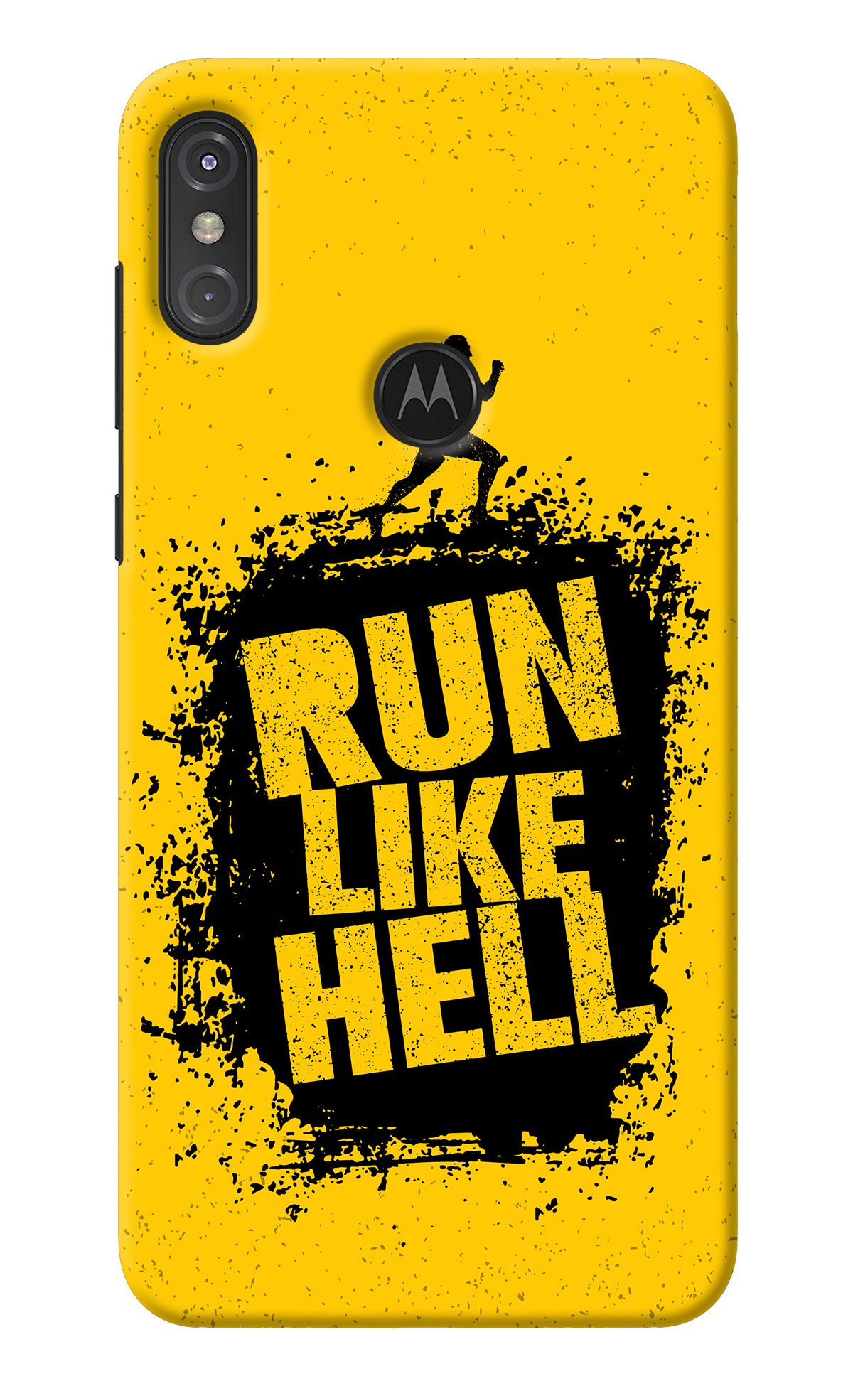 Run Like Hell Moto One Power Back Cover