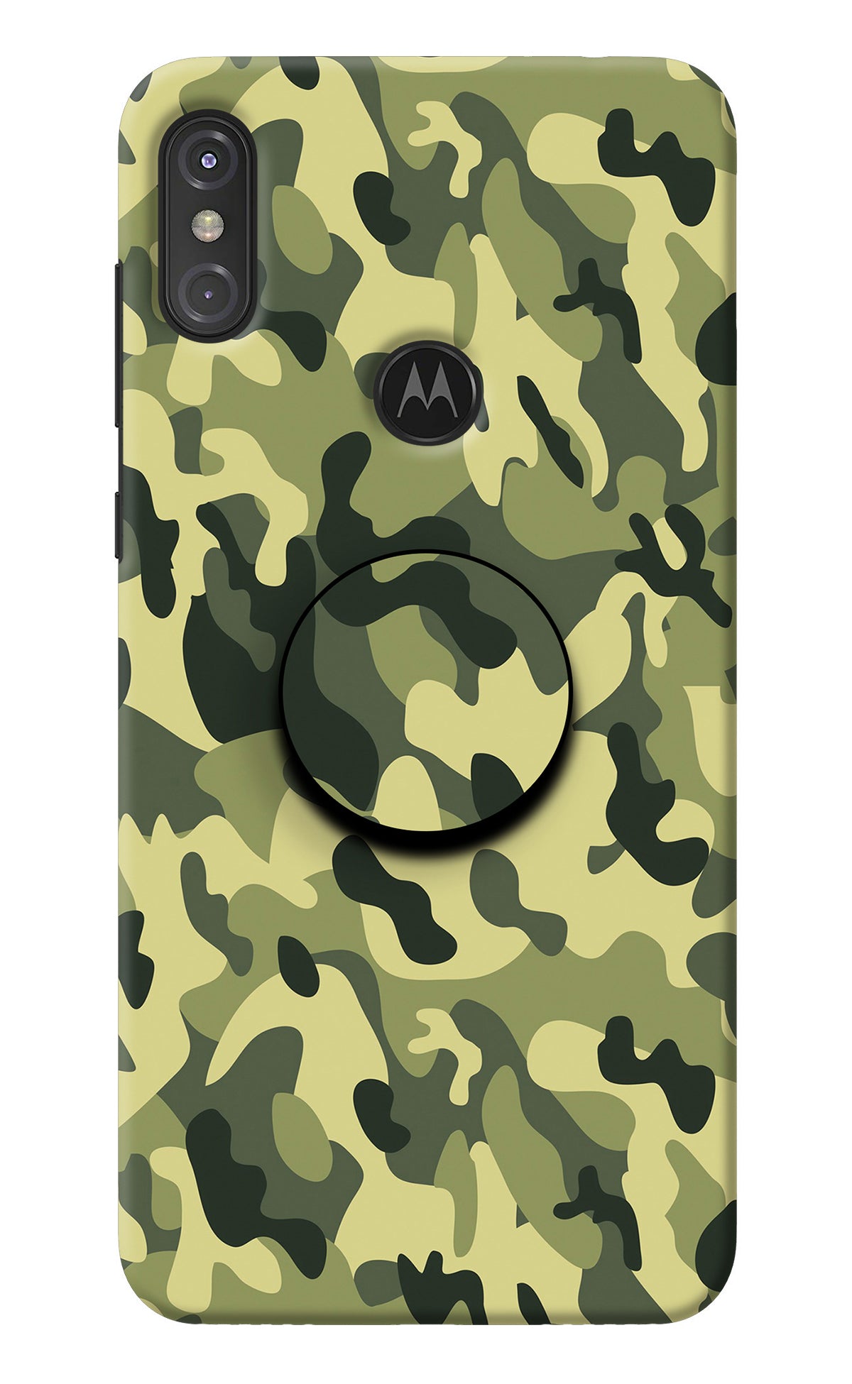 Camouflage Moto One Power Pop Case