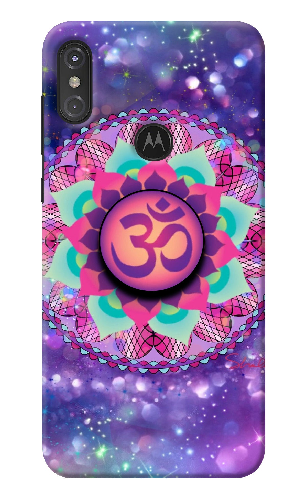 Om Purple Moto One Power Pop Case