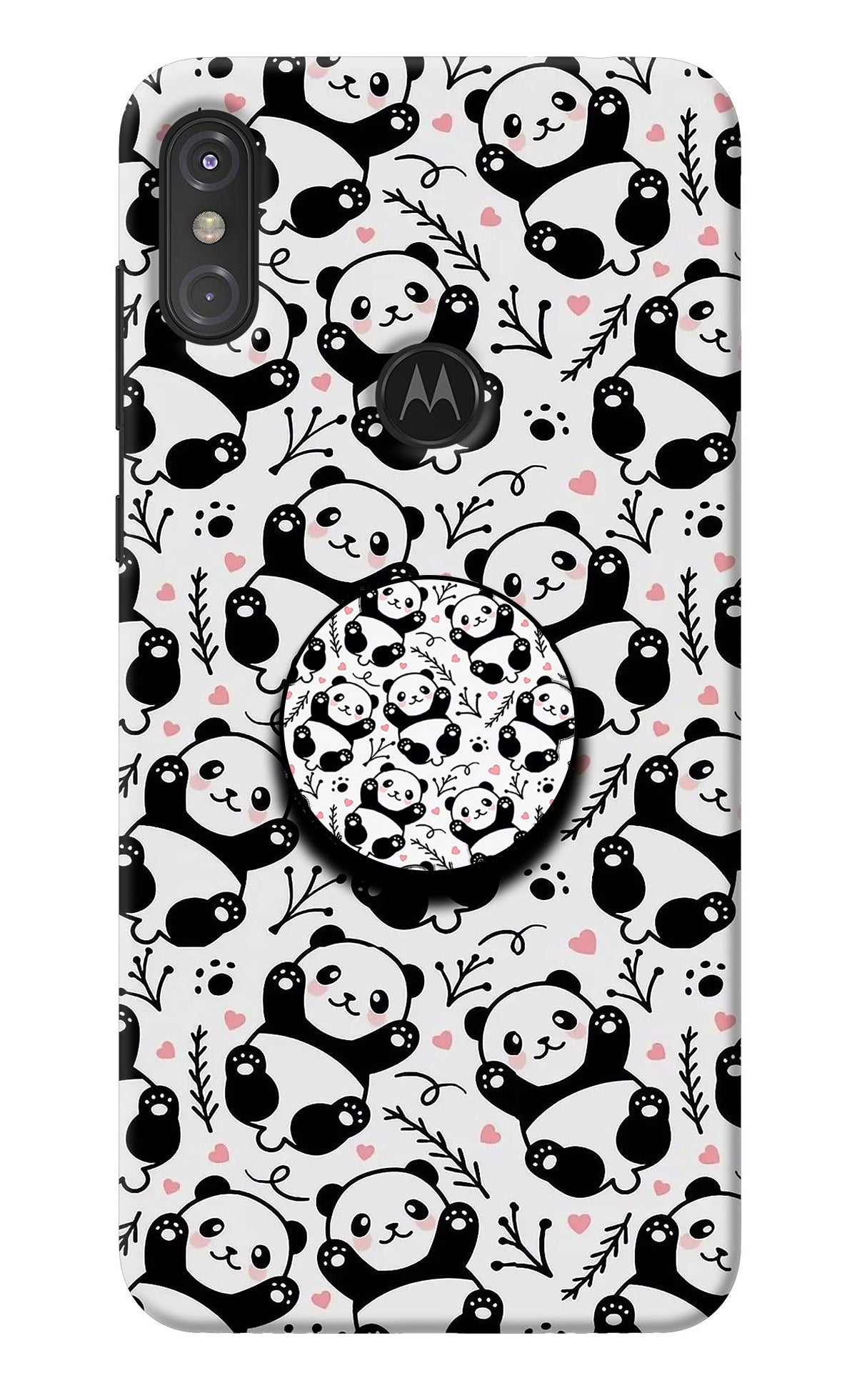 Cute Panda Moto One Power Pop Case