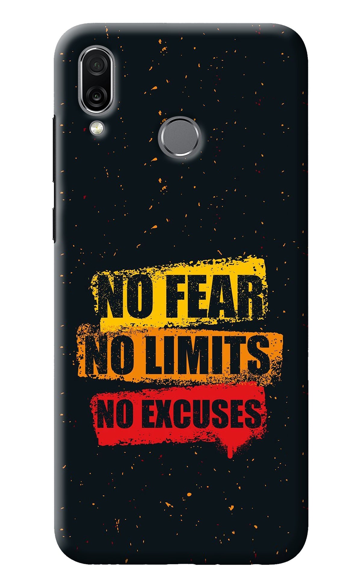 No Fear No Limits No Excuse Honor Play Back Cover