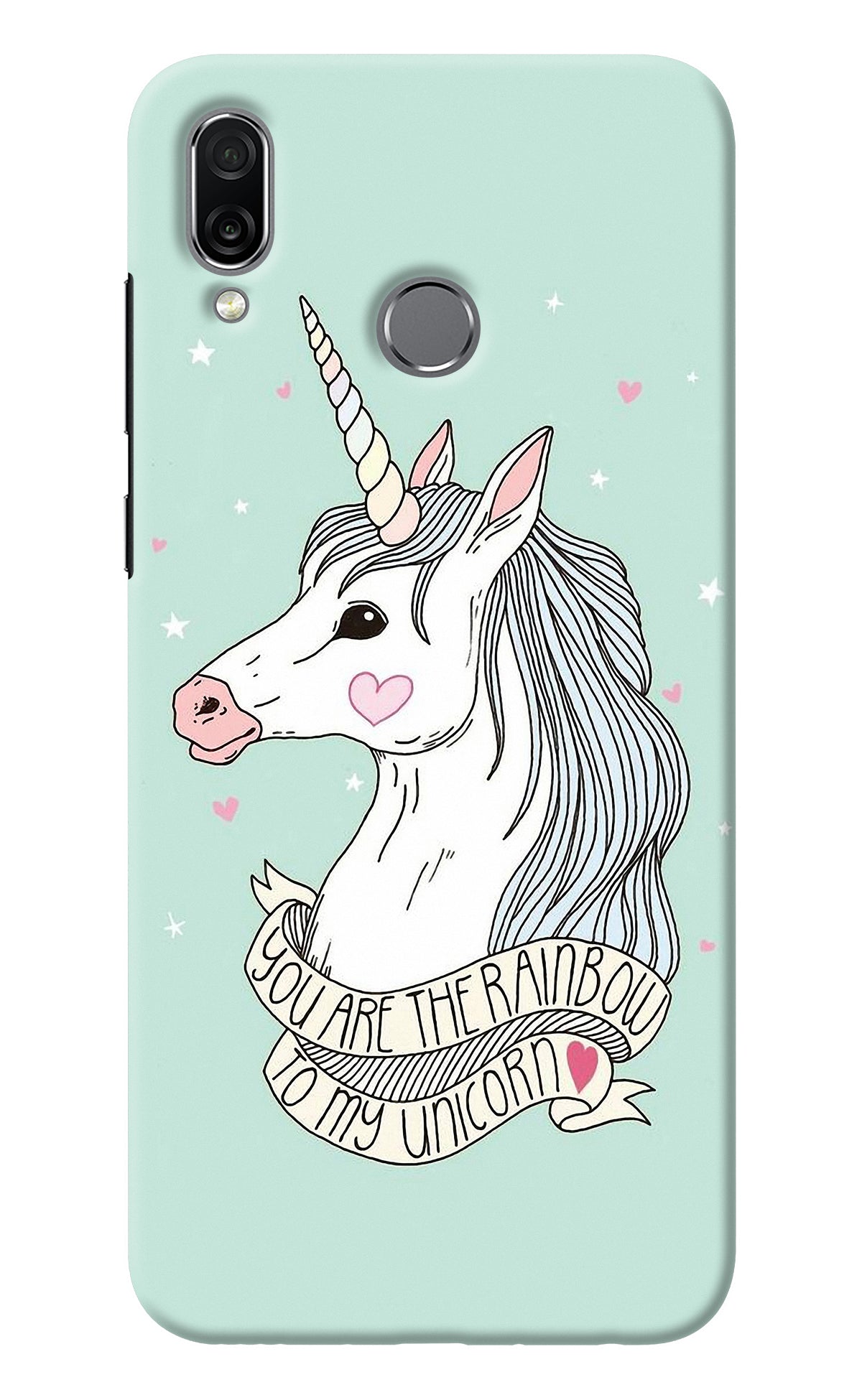 Unicorn Wallpaper Honor Play Back Cover