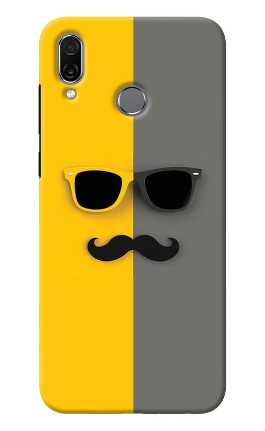 Sunglasses with Mustache Honor Play Back Cover