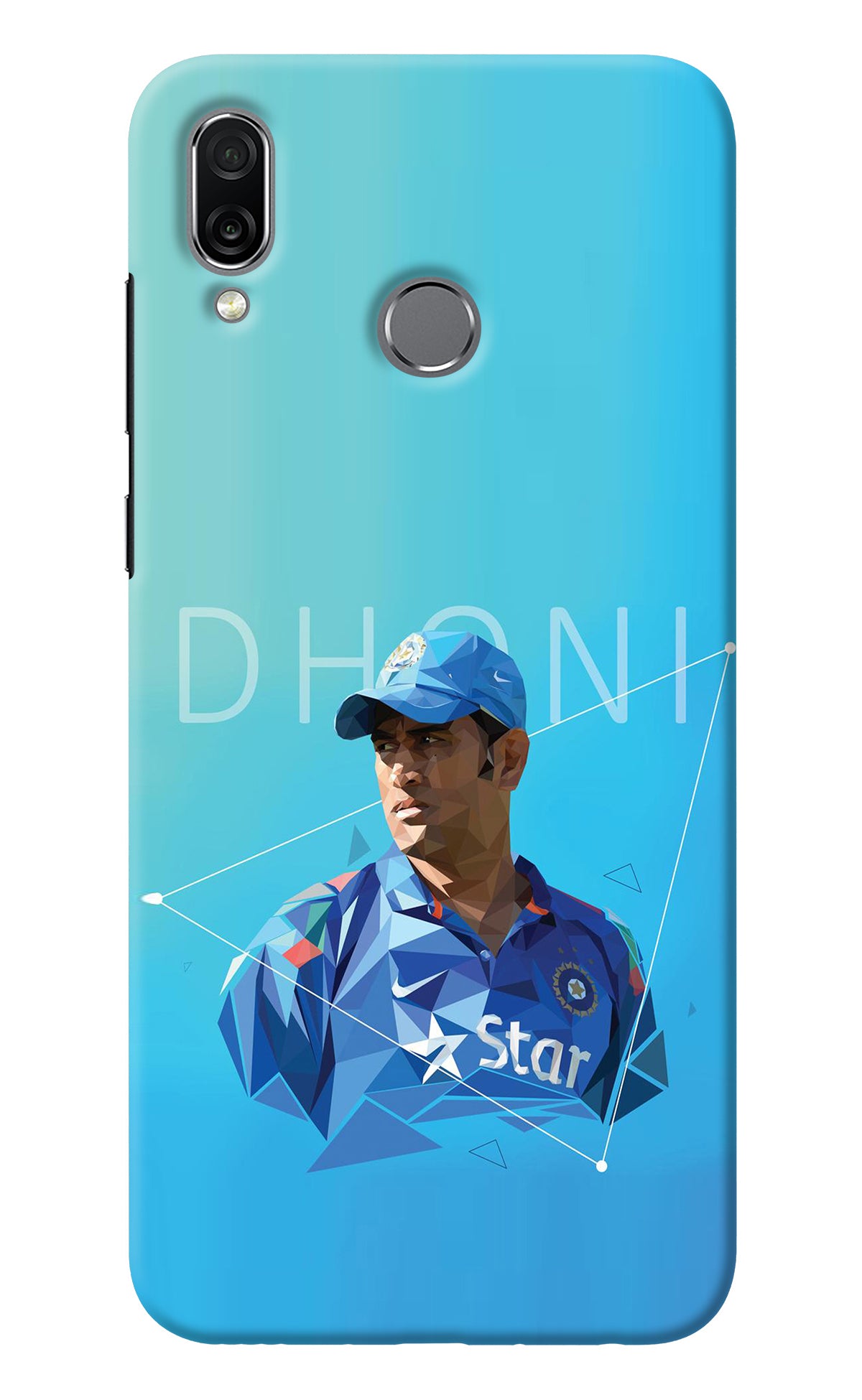 Dhoni Artwork Honor Play Back Cover