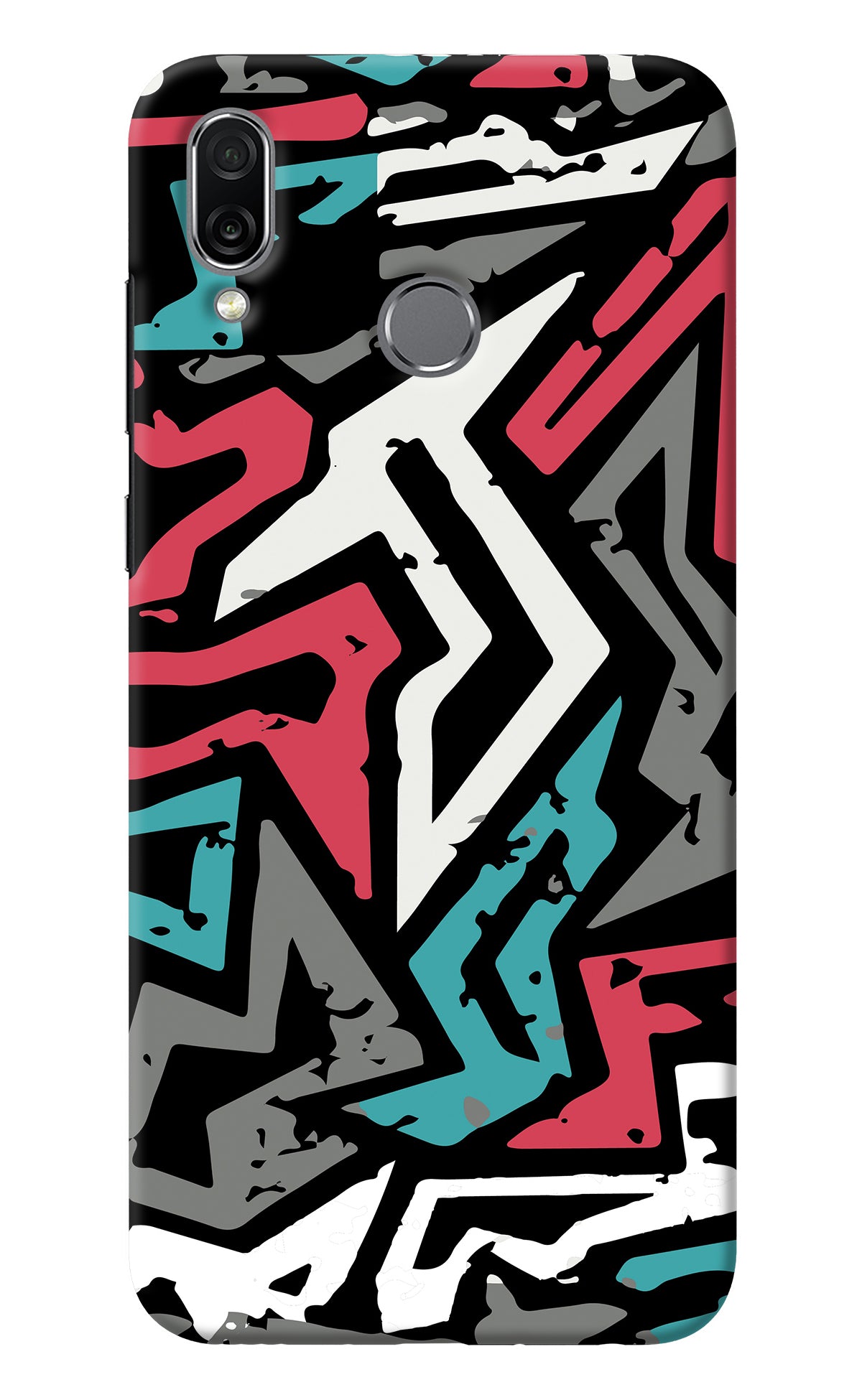 Geometric Graffiti Honor Play Back Cover