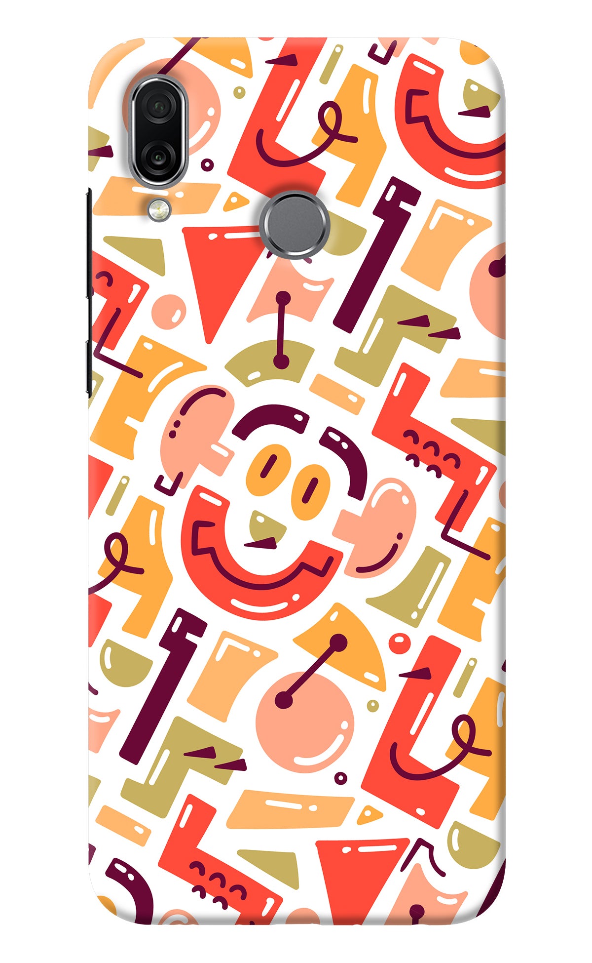 Doodle Pattern Honor Play Back Cover