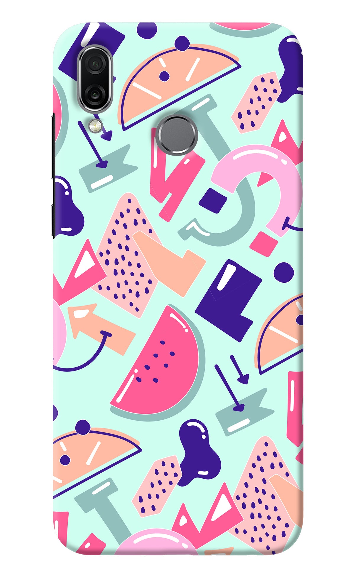 Doodle Pattern Honor Play Back Cover