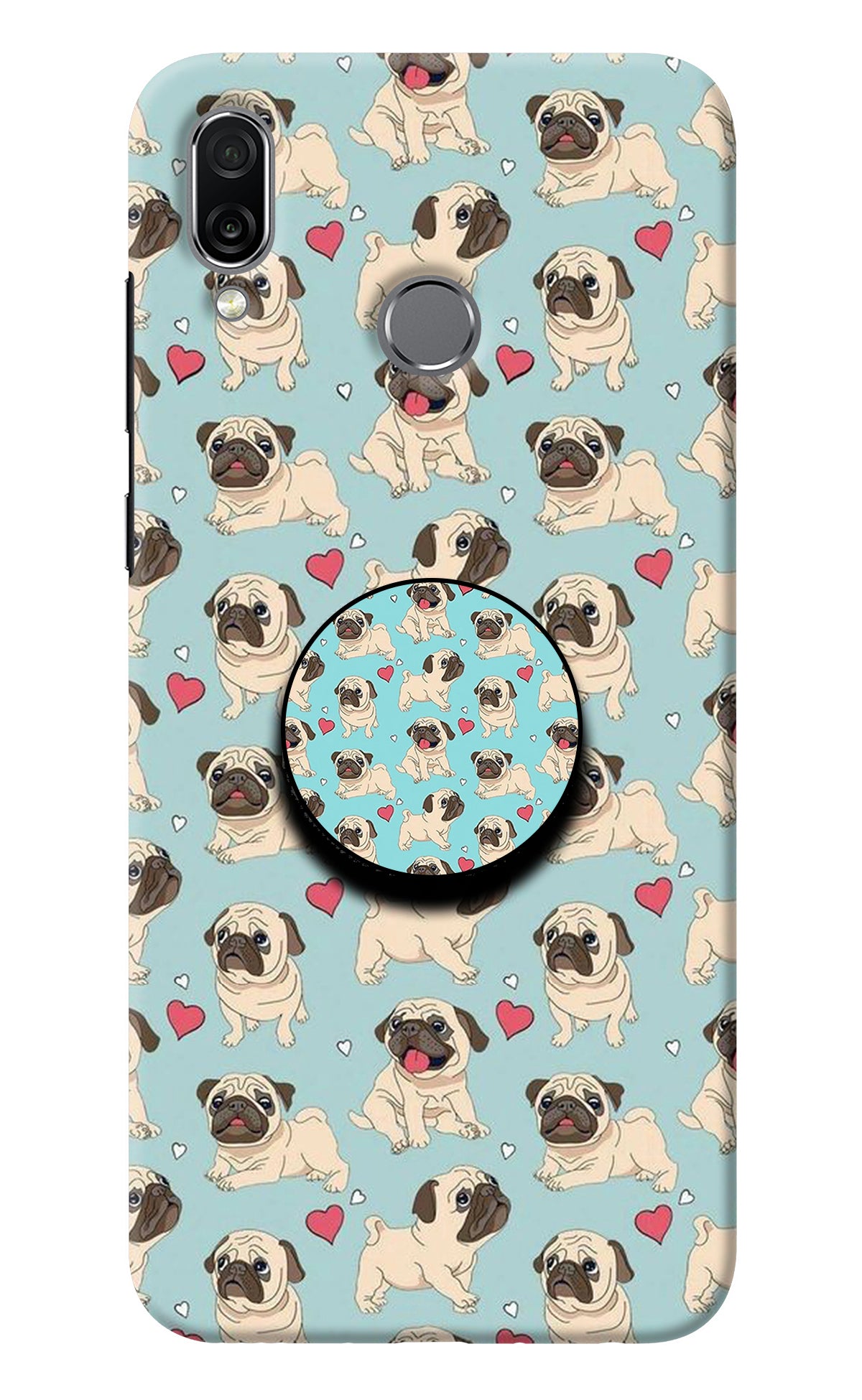 Pug Dog Honor Play Pop Case