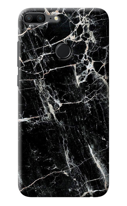 Black Marble Texture Honor 9 Lite Back Cover