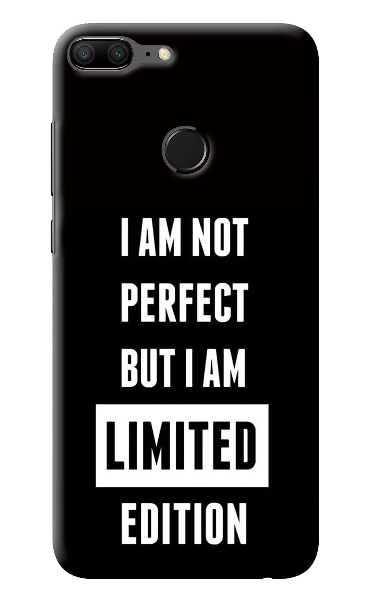 I Am Not Perfect But I Am Limited Edition Honor 9 Lite Back Cover