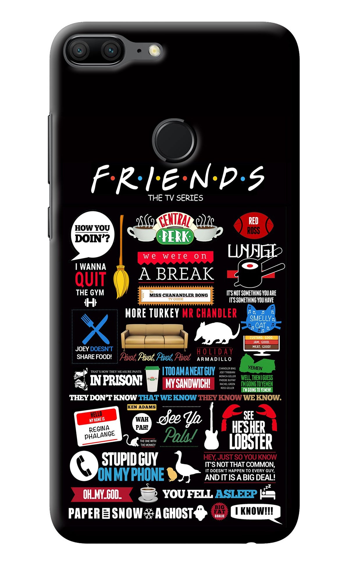 FRIENDS Honor 9 Lite Back Cover