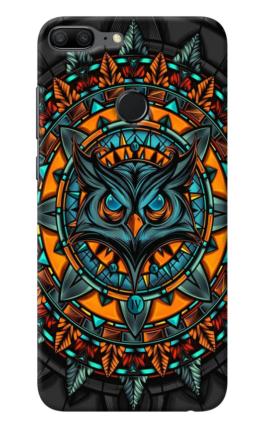 Angry Owl Art Honor 9 Lite Back Cover